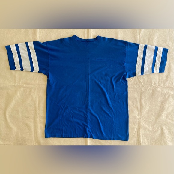 LOGO 7 Seattle Seahawks Blue Shirt with White Stripes Graphic Logo Men’s XL - Picture 6 of 6